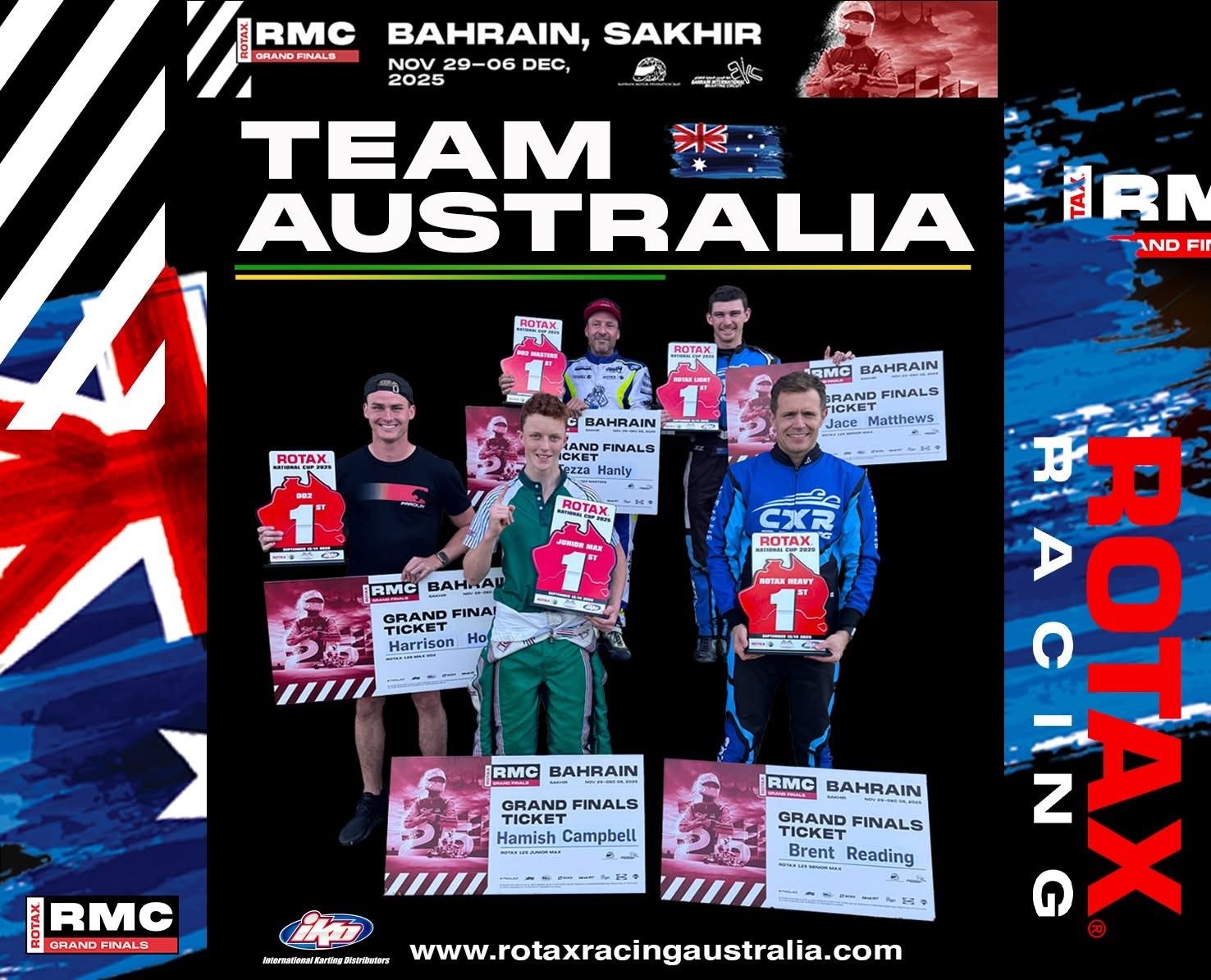 TEAM AUSTRALIA CONFIRMED FOR 2025 ROTAX MAX CHALLENGE GRAND FINALS