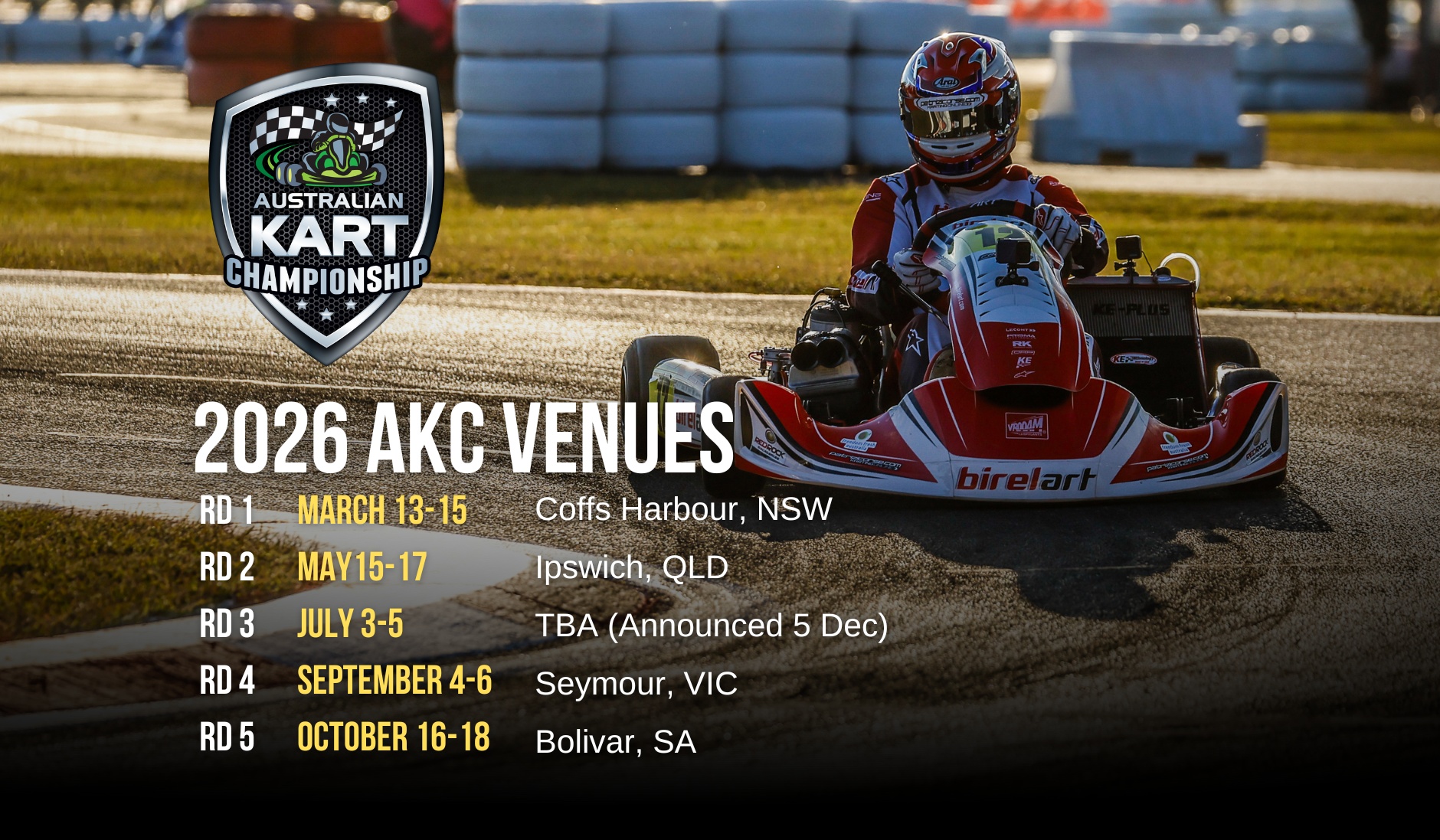 2026 AUSTRALIAN KART CHAMPIONSHIP VENUES ANNOUNCED